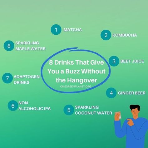 One Green Planet on Instagram: "Do you love the social aspect of drinking or enjoy a buzz but dread having a hangover the next day? We’ve got you covered with these healthy, alcohol-free drink alternatives that will still give you a slight buzz and make you feel good without draining your energy.⁠ ⁠ Whether you’re craving a cocktail or just simply want a gentle buzz without the dreaded hangover from alcohol, these 8 drinks are for you!⁠ ⁠ Click the link in bio or go to our stories for link to th Healthy Alcohol, Hangover Drink, Nonalcoholic Drinks, Maple Water, Alcohol Free Drinks, Beet Juice, Green Planet, Ginger Beer, Vegan Life