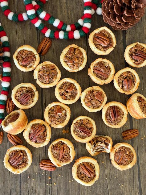 Pecan Tassies — Chouquette Kitchen Pecan Tassies, Pecan Pie Filling, Mini Tart, Muffin Tins, Bean Paste, Muffin Cups, Holiday Food, Mini Muffins, Pecan Pie