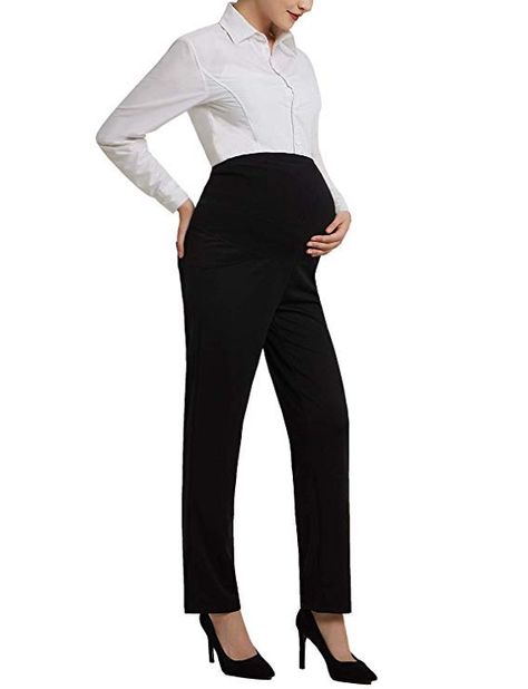 Tall Maternity Clothes, Maternity Work Pants, Maternity Dress Pants, Pregnancy Outfit, Maternity Overalls, Maternity Clothes Fashionable, Trousers Pattern, Pregnant Model, Maternity Trousers