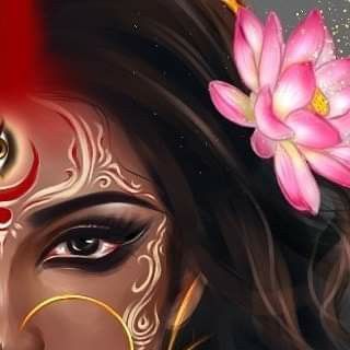 Maa Kalratri Drawing, Parvati Goddess Art Paintings, Durga Maa Eyes, Durga Goddess Art, Mahakali Painting, Durga Digital Art, Kali Maa Painting, Parvati Goddess Art, Durga Maa Sketch