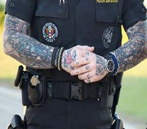 Police Officer With Tattoos, Cops With Tattoos, Police Officer Tattoo, Cop Tattoos, Law Enforcement Tattoos, Future Police, Police Tattoo, Chicago Police, Wife To Be