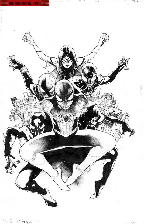 Oliver Copiel, Coipel Art, Oliver Coipel, Olivier Coipel, Marvel Character Design, Comic Book Layout, Black And White Comics, Ultimate Spiderman, The Amazing Spider Man