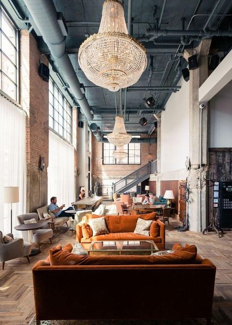 The Soho House look Soho House Chicago, Chicago Hotel, Design Marocain, Loft Interior, Loft Interiors, Hotel Project, Private Club, Hotel Interiors, Style Loft