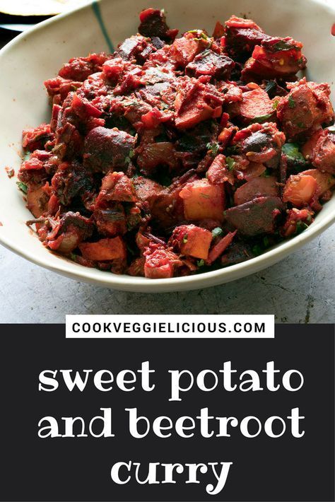 Beetroot Curry, Winter Vegetarian Recipes, Autumn Recipes Vegetarian, Beetroot Recipes, Vegan Curry Recipes, Vegan Indian Recipes, Sweet Potato Curry, Veggie Dinner, Vegetarian Dinners