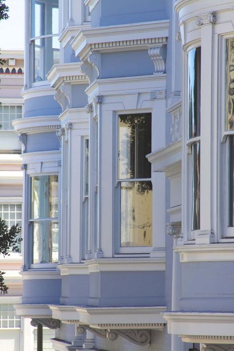 Pastel Exterior, Character Details, Everything Is Blue, Baby Blue Aesthetic, Light Blue Aesthetic, Blue Aesthetic Pastel, Bleu Pastel, Victorian Houses, Rock Bottom