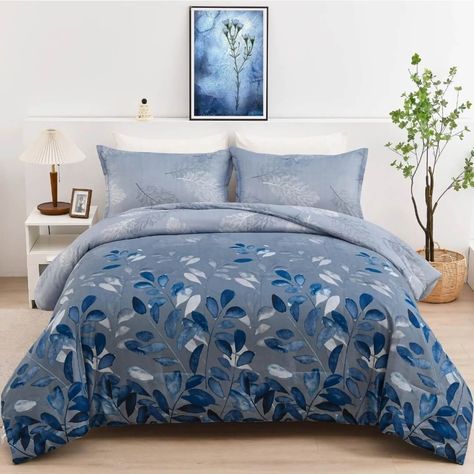 Check out Blue Floral Quilted 3 Piece Comforter Set, the latest item I added on eBay! #eBay #eBaySeller https://ebay.us/GaUV36 Brown Comforter Sets, Brown Comforter, Queen Size Comforter Sets, Flower Comforter, Blue Bed, Bed Comforter, Floral Comforter Sets, Blue Comforter Sets, King Bedding