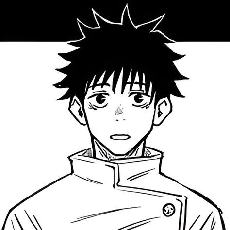 Yuta Jjk 0 Manga, Easy Manga Panels To Draw, Yuta Okkotsu Drawing, Yuta Manga Pfp, Yuta Manga Panel, Yuta Sketch, Yuta Manga Icon, Jujutsu Kaisen Black And White, Manga Yuta