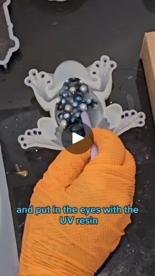 12K views · 627 reactions | A black and blue beaded Frog!! 😍💙🖤🩶

 

#thosecraftydees #resin  #resinart  #demoldingresin  #reels #viralreels #fyp #fypシ #diy #homemade #handmade #art #crafting #black #blue #followformore #mix #chameleon #resinlove #business  #resinpour #frog #beads | Those Crafty Dees  | Those Crafty Dees  · Original audio Frog Beads, Beaded Frog, Resin Pour, Diy Homemade, Resin Molds, Uv Resin, Resin Crafts, Handmade Art, Resin Art