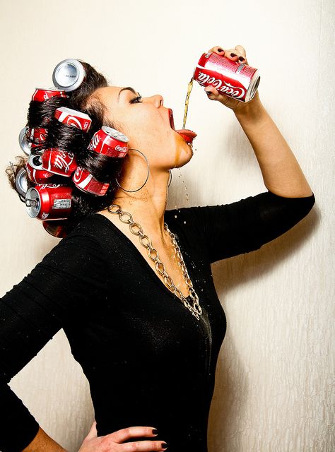 Coke Girl by BozeSDM, via Flickr Coca Cola Can, Coke Cola, Pin Up Model, Pin Up Hair, Model Inspo, Christy Turlington, Hair Rollers, Hair Art, Model Photography