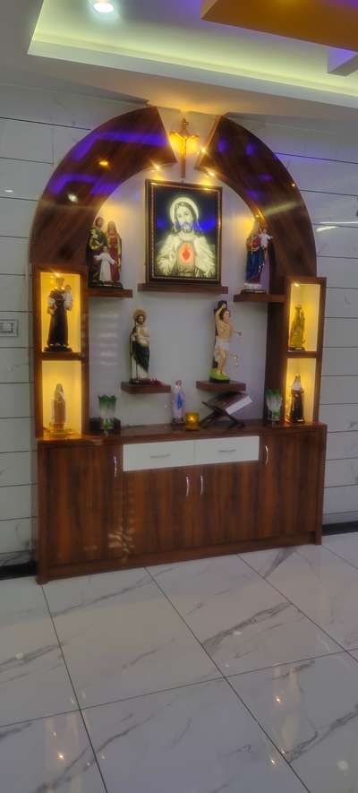 Roopakoodu Christian Home, Prayer Room Ideas Catholic, Altar Design Home Catholic, Christian Prayer Room Design, Prayer Room Ideas Decor Christian, Christian Room, Christian Room Decor, Altar Catholic, Alter Ideas