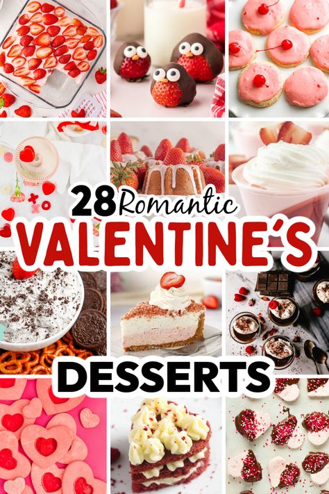 28 Easy Valentine’s Day Desserts – Get ready to spread the love with these amazing 28 Valentine’s Day dessert recipes. These easy lover’s day treats are fun to share with your significant other, girlfriends and any you care about! Valentine's Day sweets, Valentine's Day treats, Valentine's Day dessert easy. Mini Valentines Desserts, Small Valentines Desserts, Valentines Candy Recipes, Valentines Pie, Mini Valentine Desserts, Valentines Day Recipes Desserts, Valentine’s Day Sweets, Valentine’s Day Dessert, Valentine’s Day Recipes