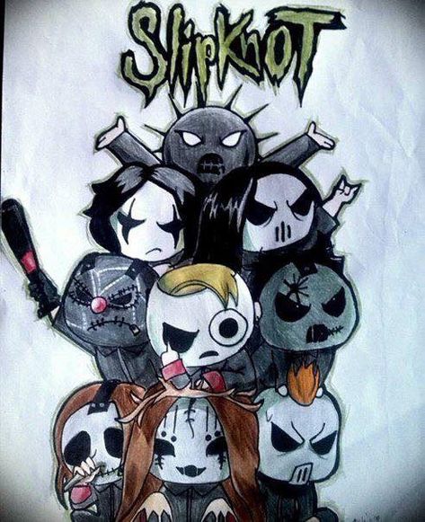 Slipknot Tattoo, Slipknot Band, Anime Ideas, Rock Band Posters, Heavy Metal Art, Sally Face, Metal Head, Mötley Crüe, Band Posters