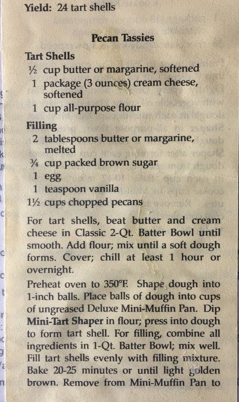 Pecan Tassies Pampered Chef Pecan Tassies Recipe, Pecan Pie Tassies, Pecan Pie Tassies Recipe, Mini Pecan Tassies, Tassies Recipe Christmas, Pecan Tassies Recipe Pampered Chef, Nut Tassies Recipe, Pecan Tassies Recipe Southern Living, Pecan Tassies Recipe Easy