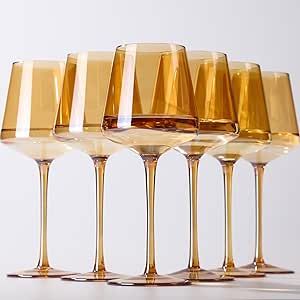 Crystal wine glasses