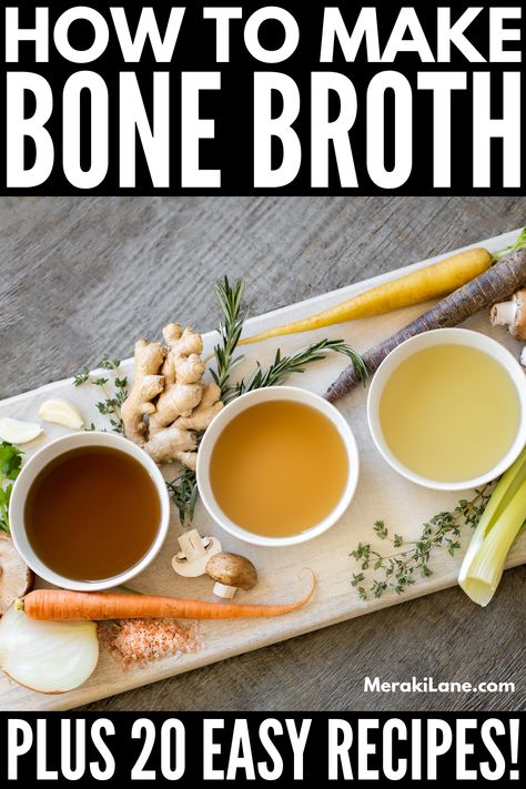 20 Easy Homemade Bone Broth Recipes to Improve Your Health Bone Broth Fast 3 Day, Simple Bone Broth Recipe, Bone Broth For Gut Healing, Quick Bone Broth, How To Season Bone Broth To Drink, Beef Bone Broth Recipe, What Is Bone Broth, Best Bone Broth For Gut Health, When To Drink Bone Broth