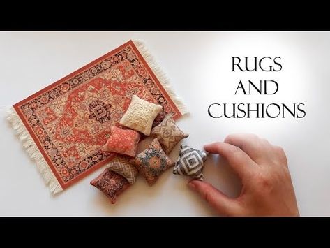 (4618) Dollhouse Rugs and Cushions using Inkjet Printable Fabric - YouTube Dollhouse Rug Printable, Miniature Flooring, Dollhouse Pillows, Dollhouse Rugs, Printable Fabric, Dollhouse Rug, Dollhouse Miniatures, Doll House, Miniatures