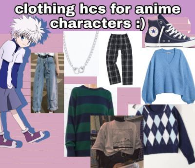 Hunter X Hunter Inspired Outfits, Hxh Inspired Outfits, Killua Inspired Outfits, Anime Fits, Drawing Outfits, Outfits Anime, Head Cannons, Closet Cosplay, Genderless Fashion