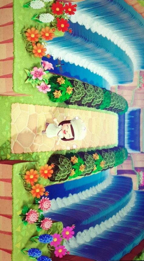 Waterfall Entrance Animal Crossing, Acnh Waterfall Entrance, Animal Crossing Fountain Ideas, Animal Crossing Waterfall Ideas, Acnh Naturecore, Acnh Terraforming, Entrance Idea, Animale Crossing, Ac Ideas