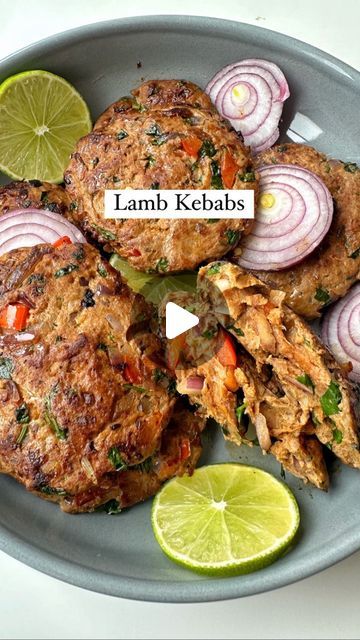 Lamb Kebab Recipes, Mint Leaves Recipe, Lamb Mince Recipes, Lamb Kebab, Lamb Patties, Lamb Kebabs, Eid Food, Ginger Garlic Paste, Pan Fry