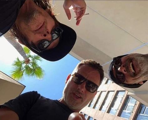 #twdcast #normanreedus #andrewlincoln #jeffreydeanmorgan #twd #thewalkingdead #daryldixon #rickgrimes #negansmith Andrew Lincoln, Norman Reedus, Walking Dead, The Walking Dead, Lincoln, Walking, Sunglasses, On Instagram, Instagram