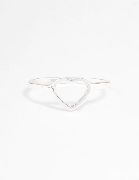 Timeless Rings, Open Heart Ring, Timeless Ring, Put A Ring On It, Open Heart, Jewellery Collection, Statement Pieces, Heart Ring, Silver Plated