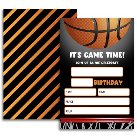 Basketball Invitations, Basketball Birthday Invitations, Basketball Birthday Party, Basketball Birthday Parties, Sports Birthday Party, Basketball Birthday, Sports Birthday, Birthday Dates, Copper Plate