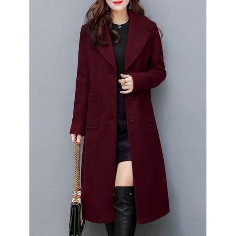 women maroon winter Overcoat Long Trench Coat women new Jacket Coats Men Business Long coat Solid Windbreak Coat winter Outwear winter coat Color Uva, Womens Fall Coats, Lapel Collar Coat, Trench Coats Women Long, Fall Winter Coat, Sewing Blouses, Maxi Coat, Long Trench Coat, Fall Coat