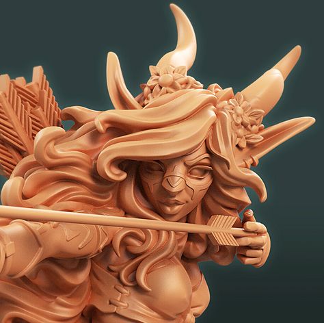 Moonstone - Jayda, Carl Gonzalez on ArtStation at https://www.artstation.com/artwork/9eKxaR 3d Inspiration, Dragon Jewelry, Sculptor, The Game, Moonstone, Close Up, Austin, Lion Sculpture, Miniatures