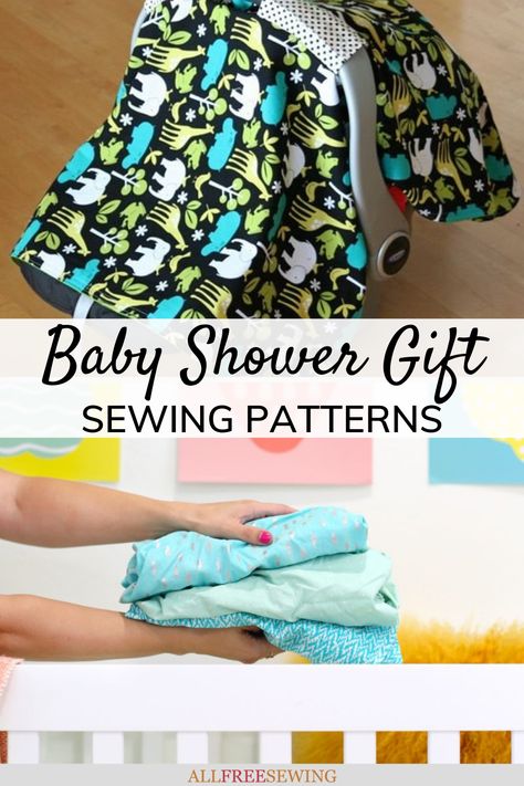 16+ Sweet Homemade Baby Shower Gifts to Sew | Our DIY baby gift collection will set you up for gifting success at your next baby shower. Homemade Baby Shower Gifts, Sew A Gift, Easy Baby Shower Gift, Gifts To Sew, Baby Shower Gifts To Make, Creative Baby Shower Gifts, Baby Sewing Patterns Free, Handmade Baby Shower Gift, Diy Baby Clothes