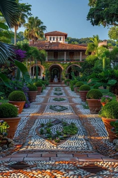 Tuscan Landscape Design, Walkway Design Ideas, Tuscan Landscape, Garden Landscaping Ideas, Patio Remodel, Backyard Seating Area, Landscaping Design Ideas, Walkway Design, Tuscan Landscaping