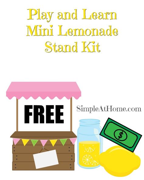 Lemonade Dramatic Play, Preschool Lemonade Stand, Lemonade Stand Coloring Pages, Lemonade Stand Printables Free, Lemonade Stand Dramatic Play, Free Printable Lemonade Stand Sign, Free Lemonade Stand Printables, Lemonade Stand Lesson Plan, Lemonade Stand Printables