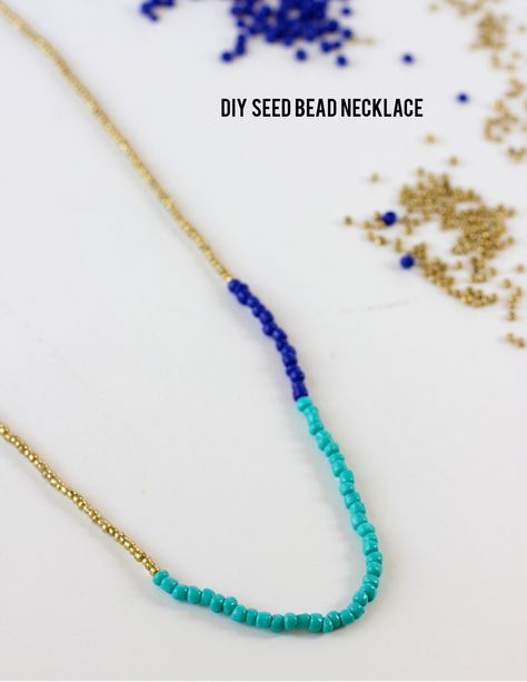 Turquoise Necklace Diy, Diy Seed Bead Necklace, Diy Bijoux, Diy Jewelry Projects, Diy Jewlery, Beaded Necklace Diy, Beading Jewelry, Easy Diy Jewelry, Long Beaded Necklace