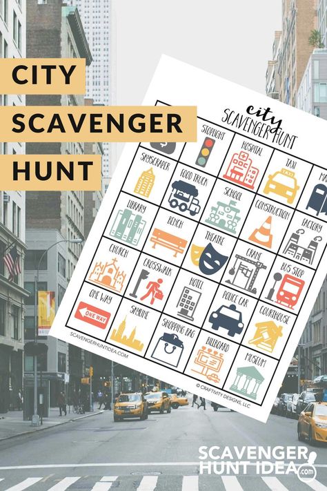 City Scavenger Hunt, Weekend Trip Packing, Road Trip Scavenger Hunt, Road Trip Printables, Scavenger Hunt List, Seek And Find, Travel Printables, Photo Scavenger Hunt, Road Trip Activities