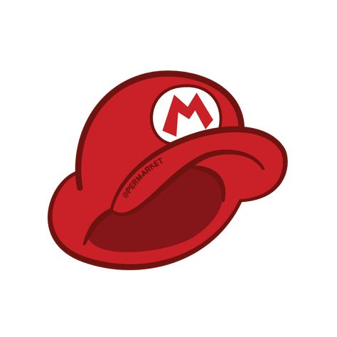 Mario Hat Tattoo, Mario Hat Drawing, Dear Mario, Mario Cap, Super Mario Tattoo, Super Mario Hat, Mario Hat, Mario Tattoo, Cap Drawing