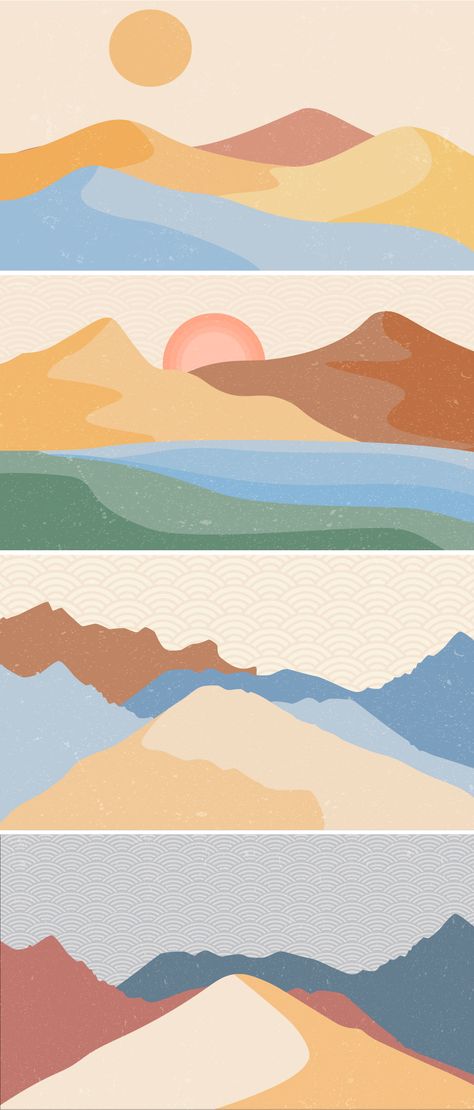 background, mountain, desert, landscape, abstract, nature, japanese, vector, adventure, art, artistic, asian, decoration, design, forest, hand-painted, hill, illustration, oriental, ornament, paint, panorama, retro, scene, shape, texture, traditional, vintage, Japan, Painting, Minimalist Minimalist Mural Painting, Simple Art Landscape, Japanese Minimalist Painting, Mountain Background Illustration, Minimalist Painting Landscape, Minimalist Desert Art, Landscape Minimalist Background, Desert Mountains Drawing, Minimalist Mountain Art