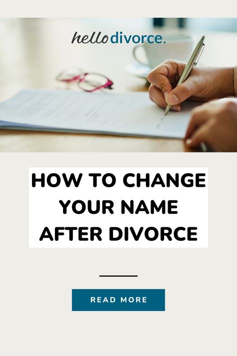 The legal process of changing your surname is fairly simple – but it's even simpler if you put those wheels in motion during the divorce process. In this article, we explore the pros and cons of changing your name, how to go about changing your name, and how that process differs depending on where you are on your divorce journey. We also address frequently asked questions.  https://hellodivorce.com/already-divorced/how-to-change-your-name-after-divorce Name Change Checklist, Changing Your Last Name, Child Support Payments, Divorce For Women, Post Divorce, Process Of Change, Changing Your Name, Divorce Process, After Divorce