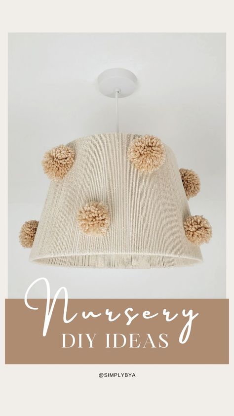 Diy Nursery Light, Diy Nursery Decorations, Easy Diy Nursery Decor, Nursery Lampshade, Diy Nursery Decor, Nursery Decorations, Nursery Lighting, Rooms Decor