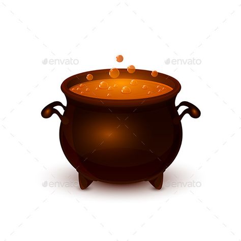 Halloween Pot with Potion and Bubble by losw Halloween witches cauldron with potion and bubble isolated on white background, illustration. Cauldron Fantasy Art, Cartoon Cauldron, Cauldron With Bubbles, Magic Cauldron Illustration, Capstone Project Ideas, Magic Potion Bottles Illustration, Halloween Witch Cauldron, Witch Illustration, Capstone Project