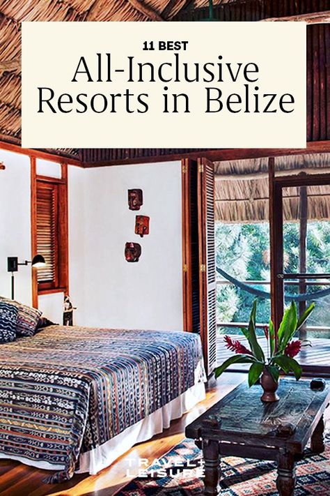 Here are 11 of the best all-inclusive resorts in Belize for your next worry-free vacation.#worldtravel #internationaltravel #travelandleisure Best All Inclusive Resorts In Belize, Matachica Resort Belize, Belize All Inclusive Resorts, Cheapest All Inclusive Resorts, Belize Vacation, Couples Resorts, Belize Resorts, Belize Vacations, Best All Inclusive Resorts