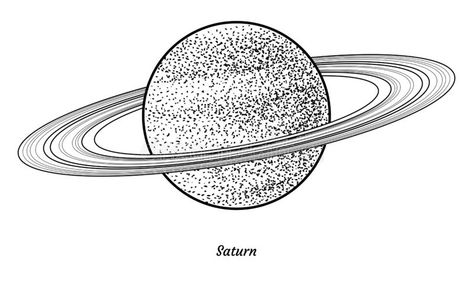 Planet Line Drawing, Saturn Sketch, Saturn Illustration, Saturn Drawing, Herbal Compress, Saturn Art, Ink Line Art, Applique Techniques, Art Deco Tattoo