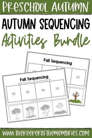 Thanksgiving Sequencing Preschool, Preschool Sequence Cards Free Printable, Sequence Worksheets Preschool, Fall Sequencing Activities Preschool, Sequencing Activities Preschool, Sequencing Kindergarten, Sequence Of Events Worksheets, Story Sequencing Worksheets, Writing Center Kindergarten