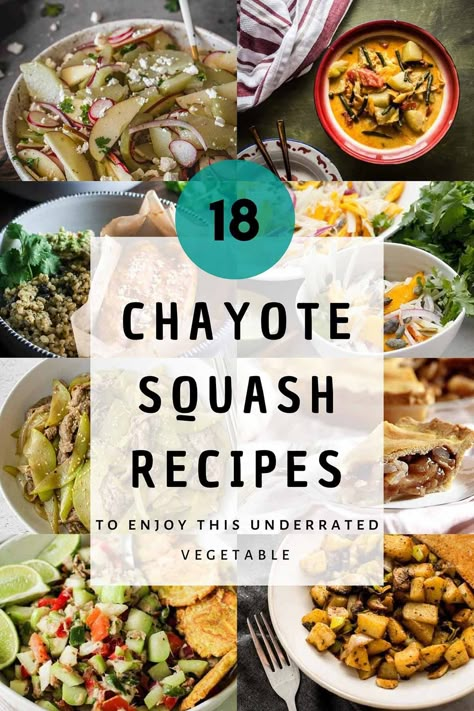 There are so many ways to cook and enjoy chayote squash, and all the inspiration you need is right here in one place. Check out this chayote recipe collection to find your next favorite. #chayote #mirliton #vegetablepear #choko Keto Chayote Squash Recipes, Squash Chayote Recipes, Recipes With Chayote, Keto Chayote Recipes, Chayote Recipes Mexican, How To Cook Chayote Squash, Mexican Squash Recipes, Choko Recipes, Chayote Salad