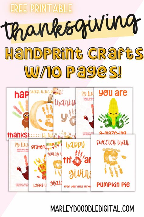 Get creative with your kids this Thanksgiving! Download these 10 free handprint art printables, featuring cute designs like turkeys, pumpkins, and sweet poems. These crafts are ideal for preschool, daycare, or at-home fun! Thanksgiving Parent Gifts From Kids, Thanksgiving Keepsake Craft, Thanksgiving Preschool Crafts Easy, Handprint Thanksgiving Crafts, Thanksgiving Handprints, Easy Cute Designs, Thanksgiving Handprint Crafts, Thanksgiving Day Crafts For Kids, Thanksgiving Handprint Art