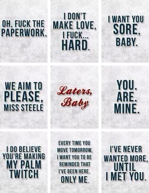 OMG love these quotes lol  Fifty Shades of Grey Quotes Shades Quotes, Fifty Shades Quotes, Shade Quotes, Funny Quotes For Women, Grey Quotes, Fifty Shades Movie, Laters Baby, Fifty Shades Darker, Quotes Christian