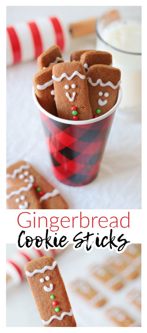 Gingerbread Ideas Unique, Gingerbread Cookie Recipe Easy, Christmas Party Cookie Decorating, Cookie Sticks Decorated Christmas, Christmas Cookies Decorated Ideas Easy, Shortbread Stick Cookies, Decorating Cookies For Beginners, Fall Cookie Sticks, Gingerbread Cookie Decorating Party