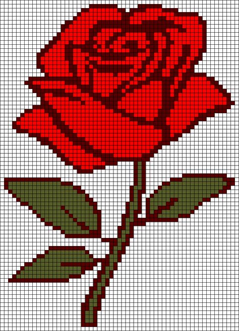 Pixel Art Fleur, Pixel Quilts, Bead Templates, Canvas Flowers, Graph Crochet, Cross Stitch Geometric, Cross Stitch Landscape, Pixel Crochet, Angel Print