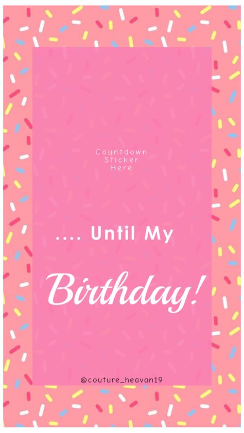 Birthday countdown Countdown Ideas Instagram, Birthday Countdown Ideas Instagram, Birthday Countdown Ideas, Instagram Birthday Story Template, Birthday Story Template, Instagram Birthday Story, Countdown Ideas, Birthday Story, Birthday Countdown