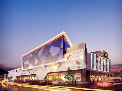 Architecture Los Angeles, Lukisan Landskap, Award Winning Architecture, Shopping Mall Design, Mall Facade, Shopping Mall Architecture, Architectural Renderings, Retail Facade, Commercial Design Exterior