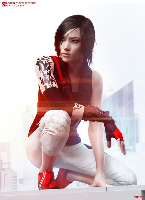 Mirrors Edge Catalyst, Mirror’s Edge, Mirror's Edge, Evil Games, Digital Sculpture, Tough Girl, Keys Art, Mirrors Edge, Book Cover Art