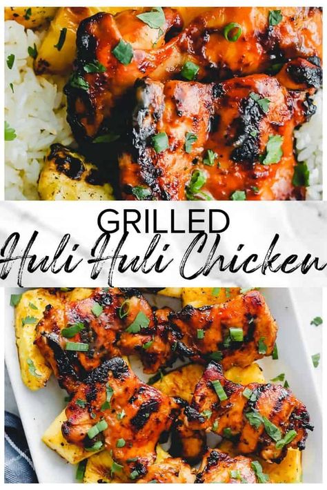 Grill Recipes Sides, Grilled Huli Huli Chicken, Huli Huli Chicken Recipe, Summer Dinner Recipes Grill, Huli Chicken, Huli Huli, Huli Huli Chicken, Recipes Sides, Gluten Free Chicken Recipes